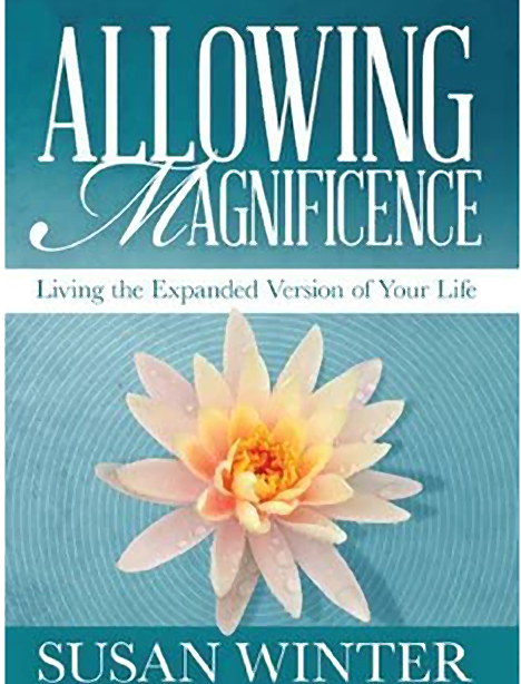 Book cover of Susan Winter's Allowing Magnificence. Advice for counsellors and counselling clients on how they can live authentically
