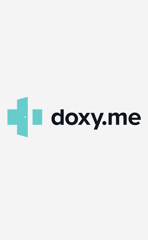 Logo for the telehealth, online counselling platform Doxy.me