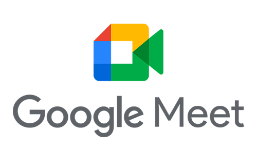 Logo for Google Meet. Video conferencing for counsellors.